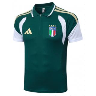 Polo Camisetas Italia 2026- - Authentic (Green）